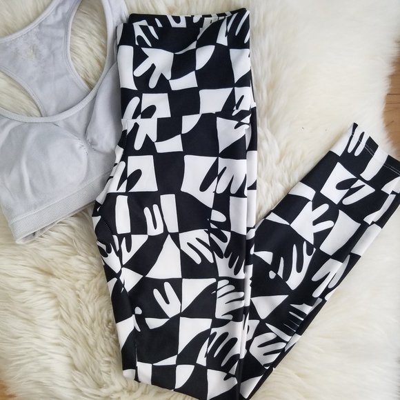 NWT Anthropologie | Hand print workout legging - Picture 5 of 11